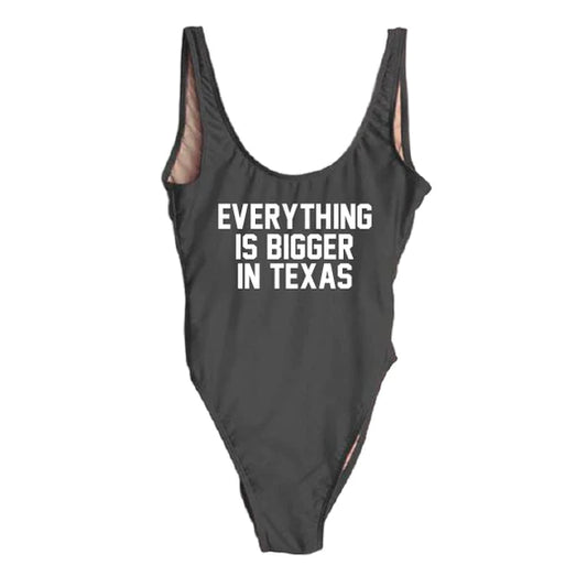 Everything is Bigger in Texas Bathing Suit [Black]