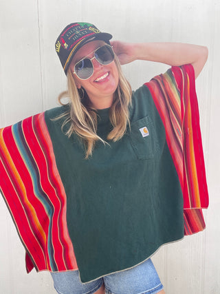 Salsa Carhartt Reworked Poncho Top [Green]