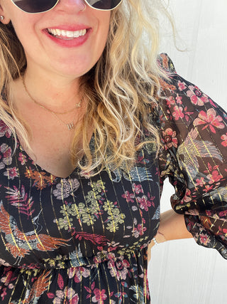 Fall in Bloom Maxi Dress