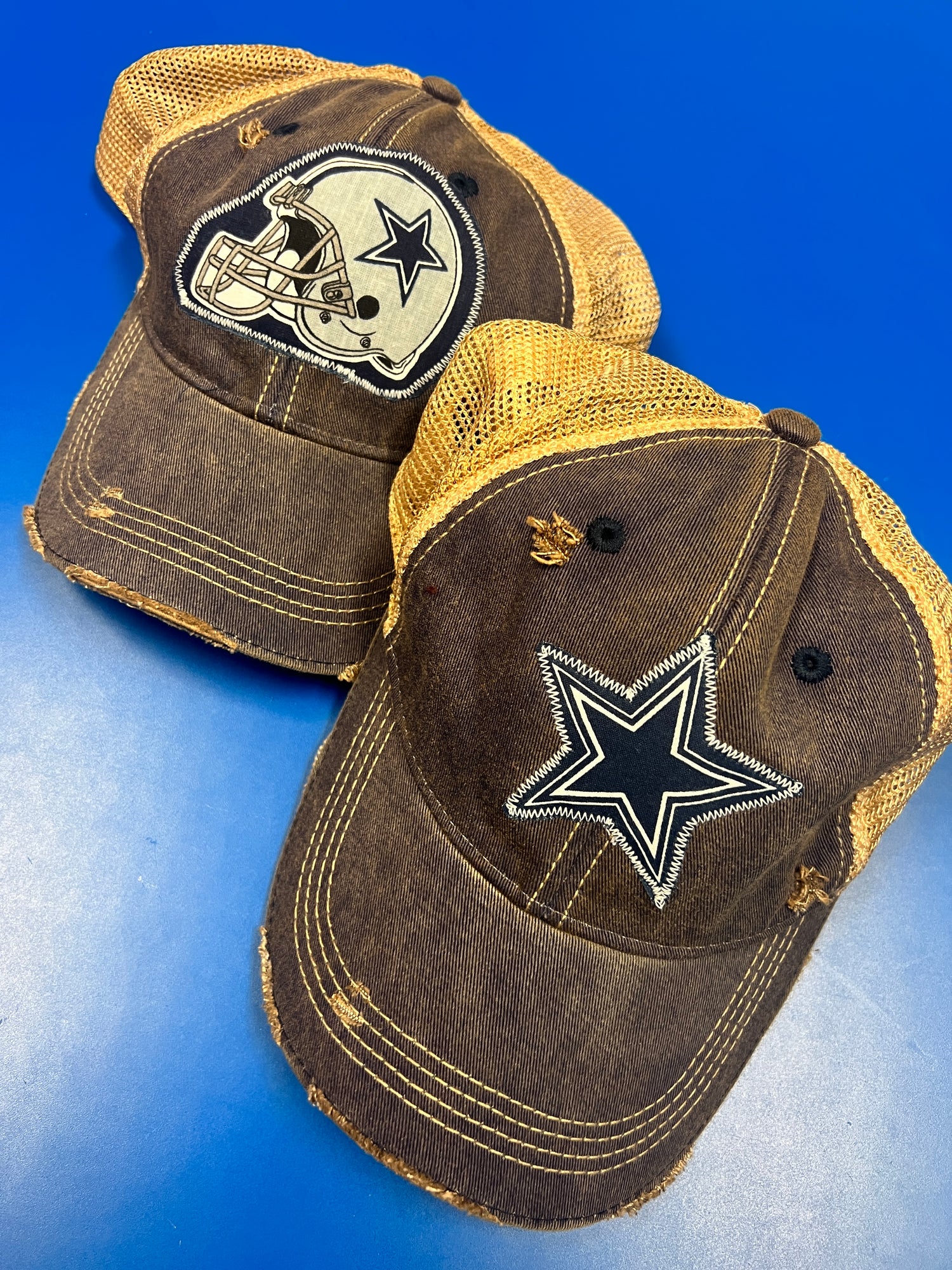 Dallas Football Dirty Trucker Hat Helmet