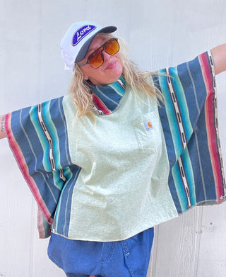 Maverick Carhartt Reworked Poncho Top