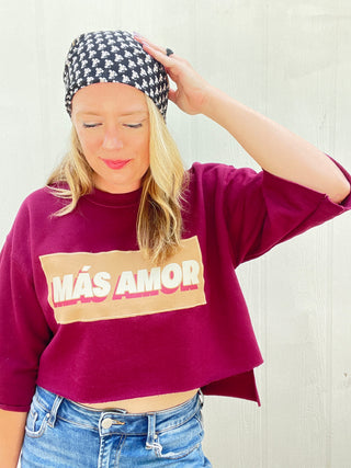 *True Treasure* Mas Amor Cropped Pullover