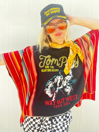 Tom Petty Salsa Serape Remix Poncho