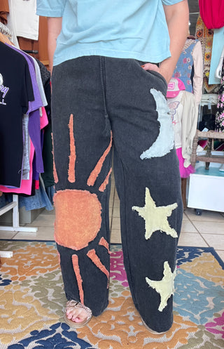 Celestial Day and Night Denim Pants