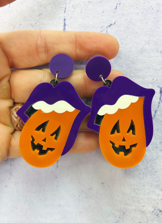 Rolling Pumpkin Earrings