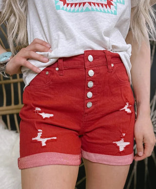 Color Me Pretty Shorts [Red]