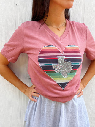 I Heart Texas Tee [Noche Sequin]