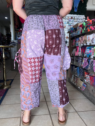Boho Treasure Patchwork Pant [Purple]