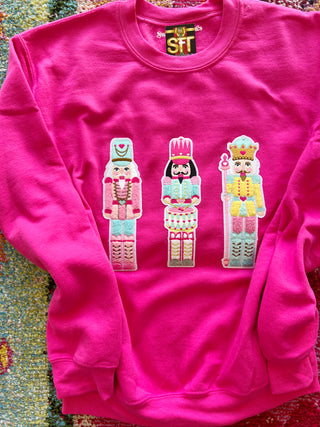 Nutcracker Chenille Patch Pullover