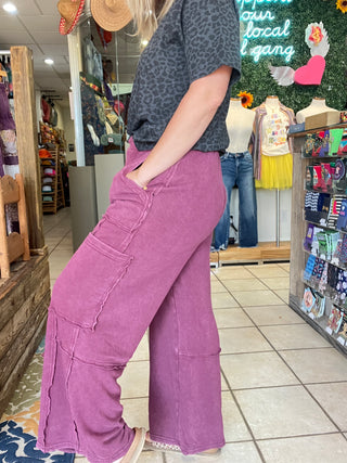 Weekend Wash Cargo Pants [Plum]