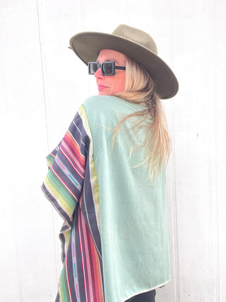 Noche Carhartt Reworked Poncho Top [Sage]