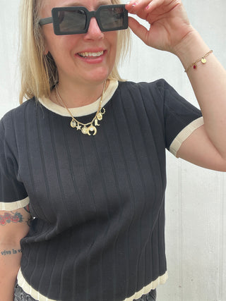 Heirloom Edge Knit Top