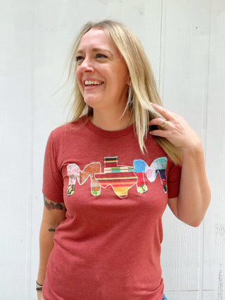 Texas Mom Tee [Patchwork Sangria Mix]