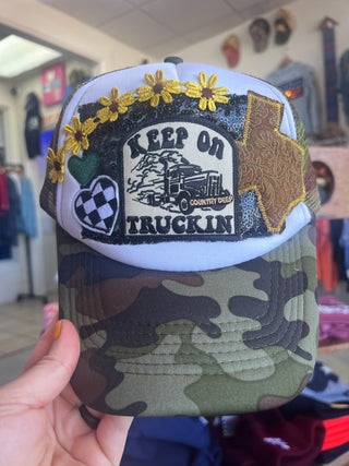 Keep On Truckin' Layered Trucker Hat