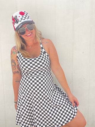Checkmate Chic Active Dress