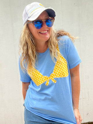 Knot Your Average Bikini Top Tee [Yellow]
