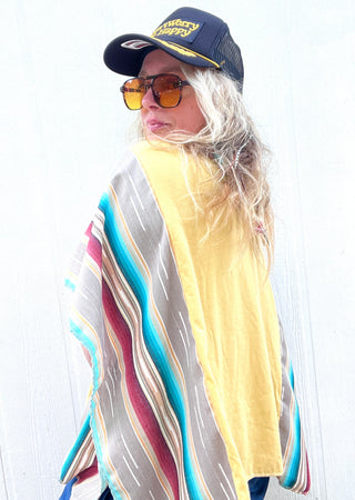 Rolling Stone Silverado Serape Remix Poncho