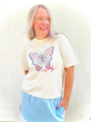 Butterfly Dolly Boxy Tee
