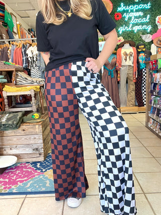 Chic Clash Split Pants