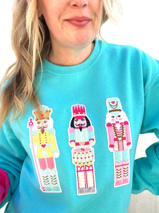 Nutcracker Chenille Patch Pullover