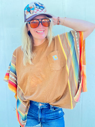 Sol Carhartt Reworked Poncho Top
