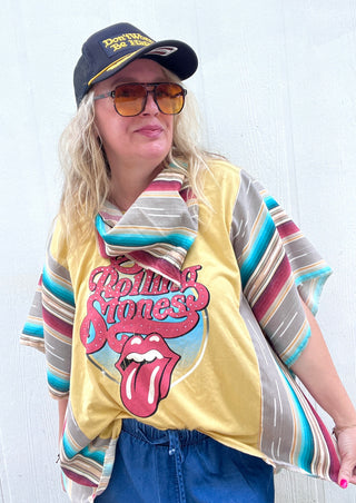 Rolling Stone Silverado Serape Remix Poncho