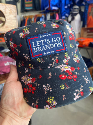 Brandon Floral Ponytail Hat