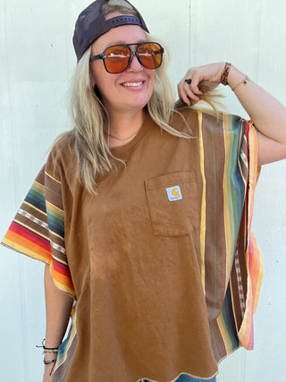 Sol Carhartt Reworked Poncho Top