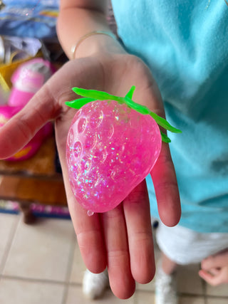 Glitter Strawberry Squishy