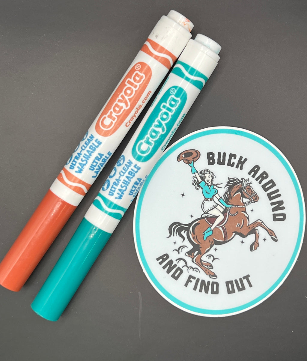 Buck Around & Find Out Sticker – Sweet Texas Treasures