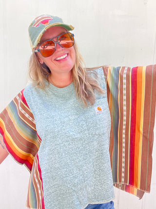Sol Carhartt Reworked Poncho Top