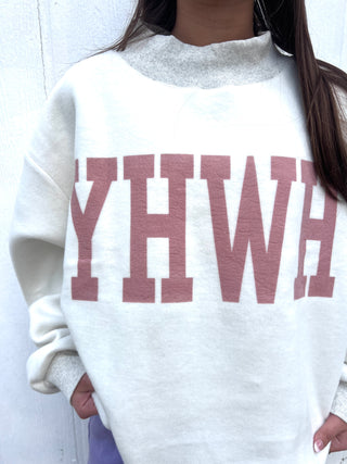 Yahweh Jesus Reversible Mockneck Pullover