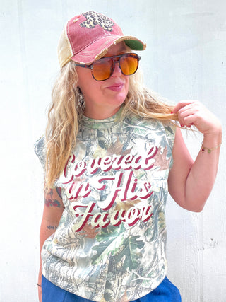 Camo Covered in His Favor Tee/Tank