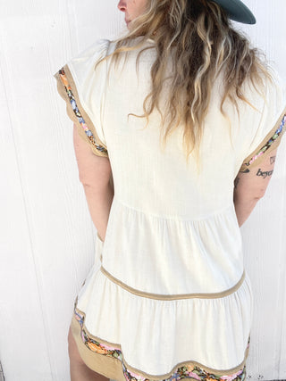 Morning Mist Linen Dress