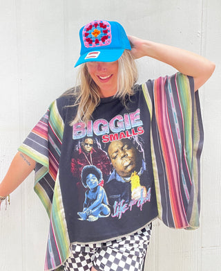 Biggie Noche Serape Remix Poncho