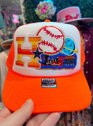 For the H Outta This World Layered Trucker Hat