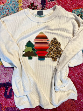 Christmas Trifecta Corded Pullover [Salsa Mix]