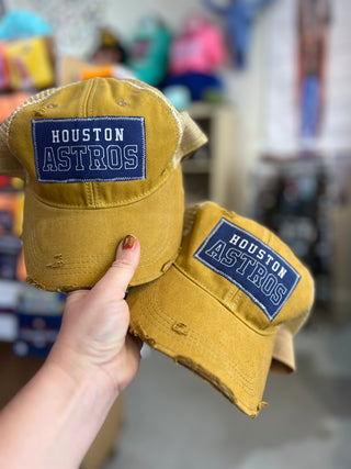 Houston Baseball Dirty Trucker Hat