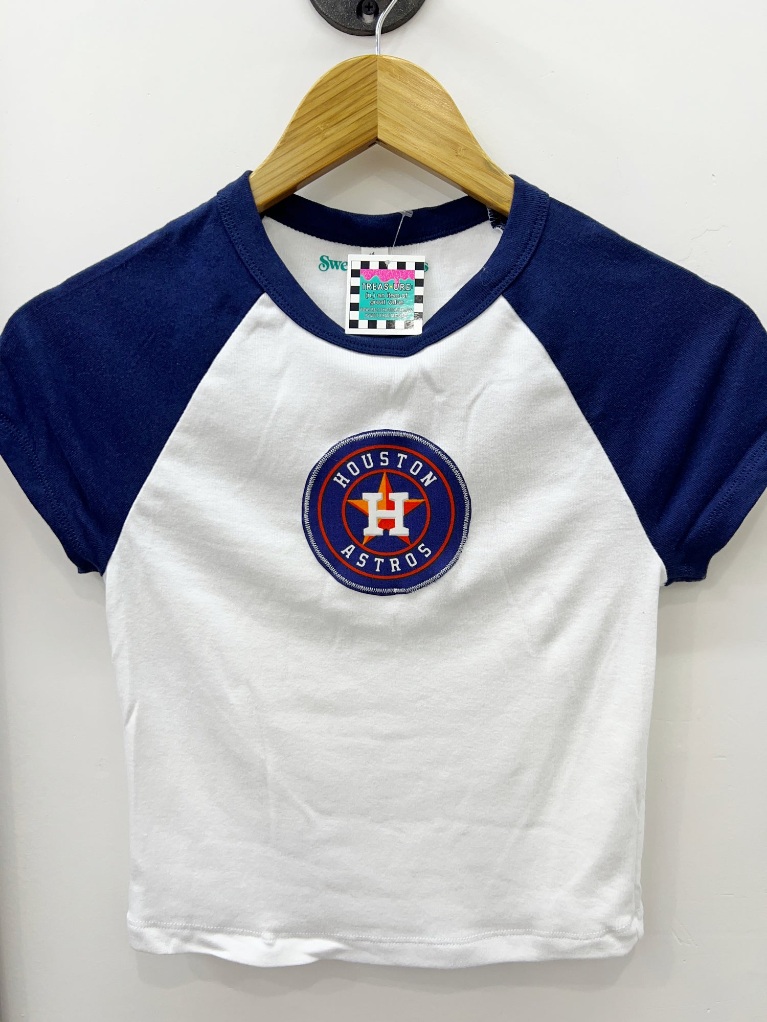 Houston Retro Baseball Long Sleeve T Shirt Tee Houston Baseball