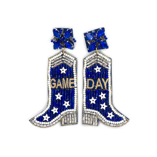 Game Day Boots Statement Earrings