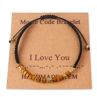 Morse Code Bracelet [4 Saying]