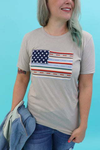 Cielo Serape Flag Patch Tee