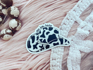 Yee-Haw Heifer Sticker
