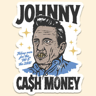 Johnny Cash Money Sticker