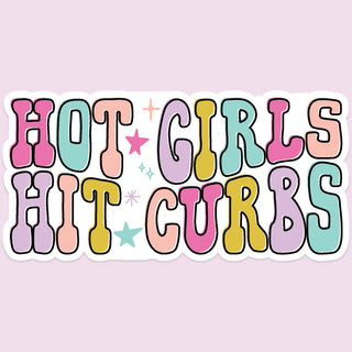 Hot Girls Hit Curbs Bubble Sticker