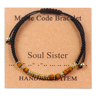 Morse Code Bracelet [4 Saying]