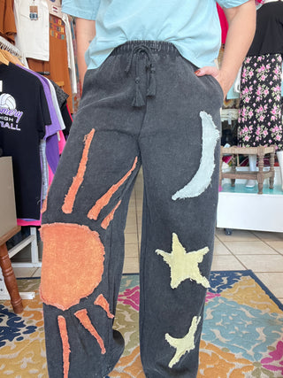 Celestial Day and Night Denim Pants