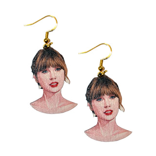 Taylor Swift Wooden Earrings