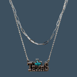 Turquoise Texas Double Layer Necklace