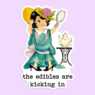 Lady Edible Sticker